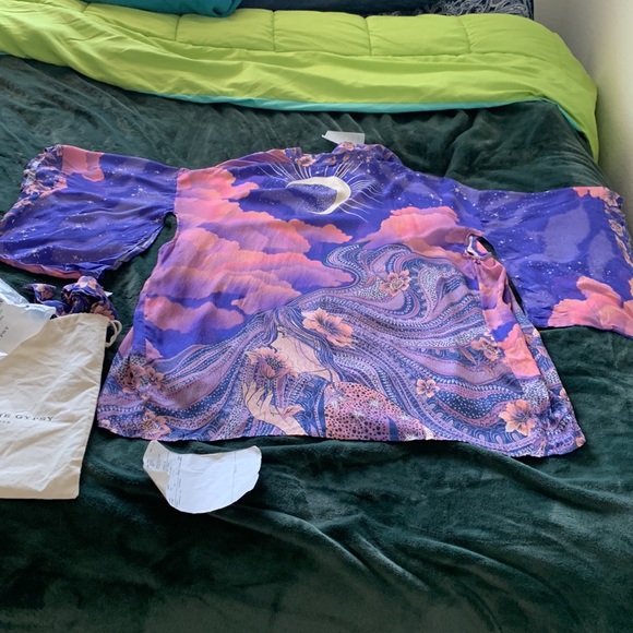 Spell Luna short boho kimono SM NWT - Picture 4 of 16